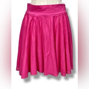 Hard Tail hot Pink Cotton Skater Circle Mini Skirt tennis prep casual